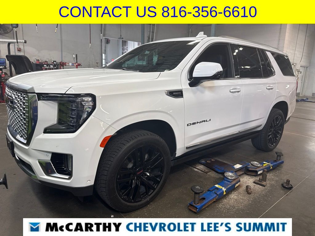 Summit White 2023 GMC Yukon SUV / Crossover Four-Wheel Drive 