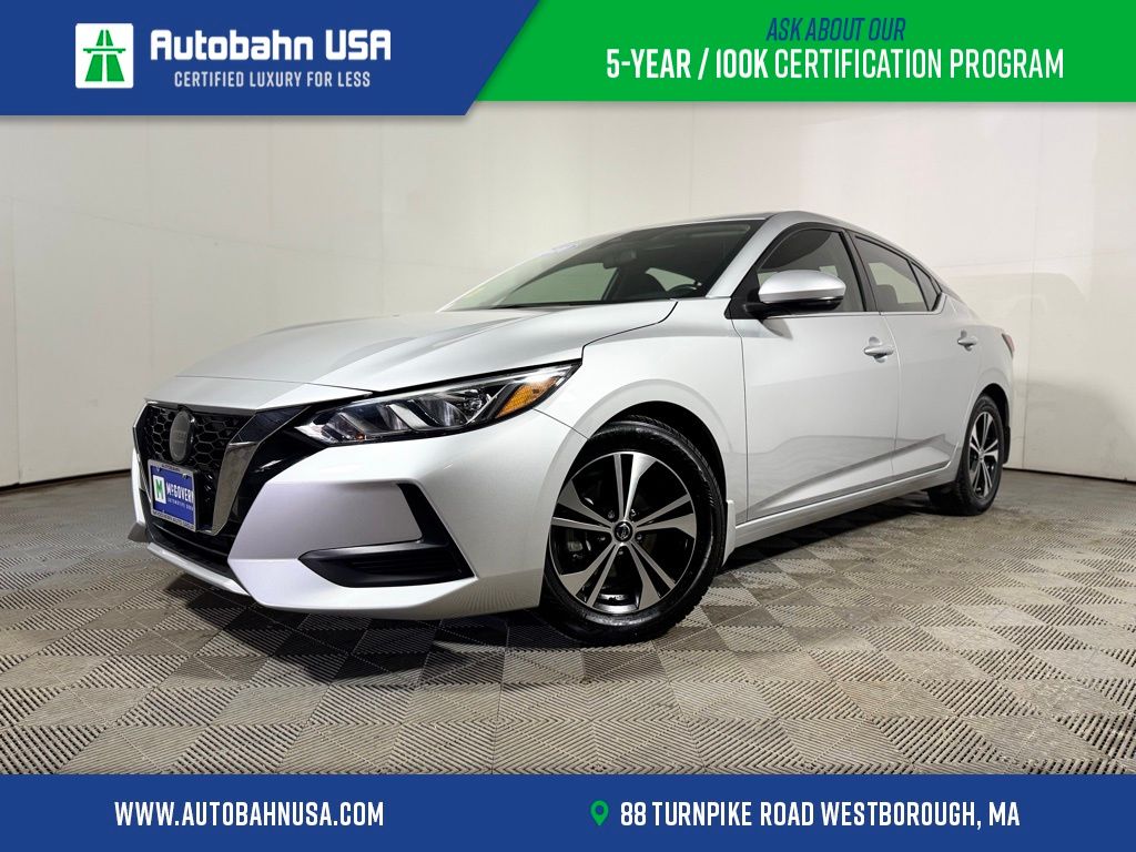 Brilliant Silver Metallic 2020 Nissan Sentra SV FWD Sedan Front-Wheel Drive Continuously Variable Transmission