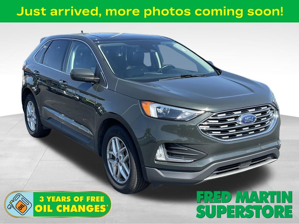 Forged Green Metallic 2022 Ford Edge SUV / Crossover All-Wheel Drive 8-Speed Automatic