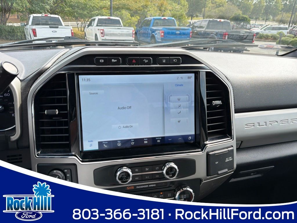 Blue Metallic 2022 Ford F-350 Super Duty Pickup Truck Four-Wheel Drive Automatic