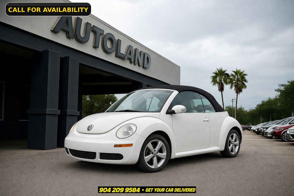 Campanella White 2007 Volkswagen Beetle Convertible Front-Wheel Drive 6-Speed Automatic