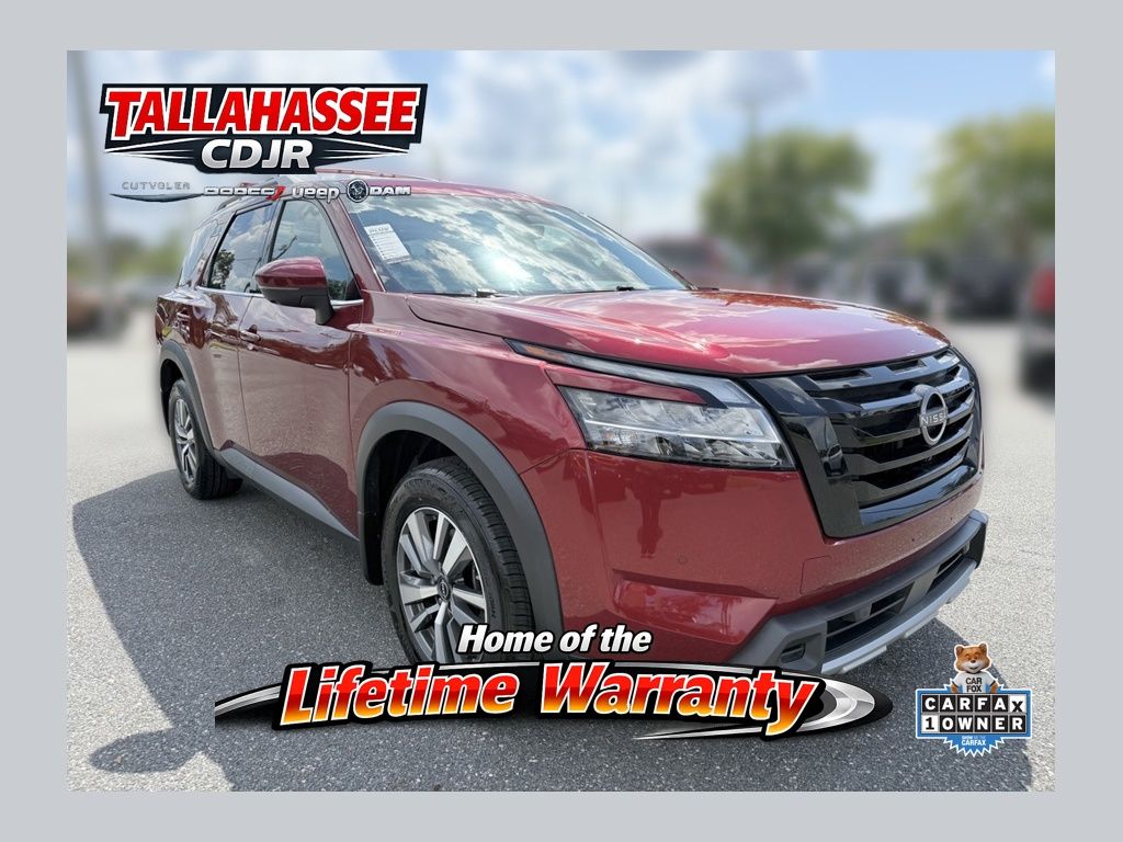 Red (Scarlet) 2023 Nissan Pathfinder SUV / Crossover All-Wheel Drive 9-Speed Automatic