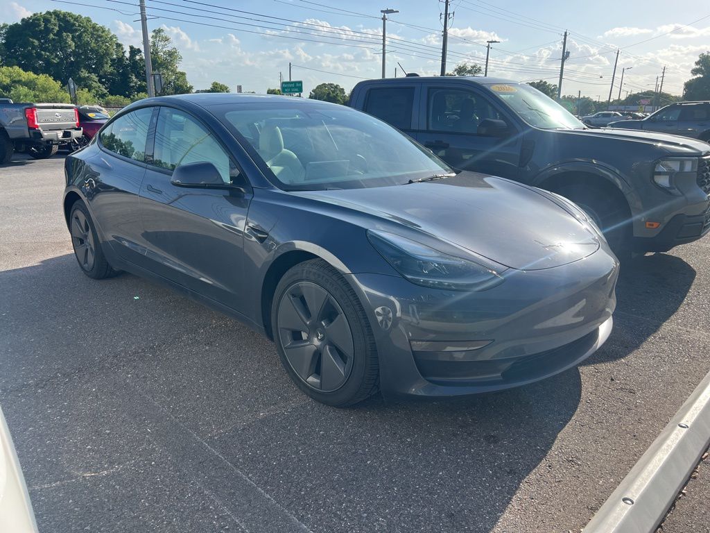 Gray 2023 Tesla Model 3 Long Range AWD Sedan All-Wheel Drive 1-Speed Automatic