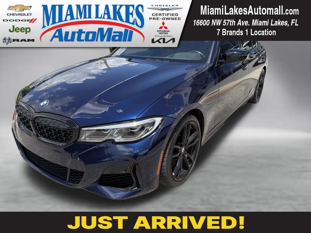 Tanzanite Blue II Metallic 2021 BMW 3 Series Sedan All-Wheel Drive 8-Speed Automatic