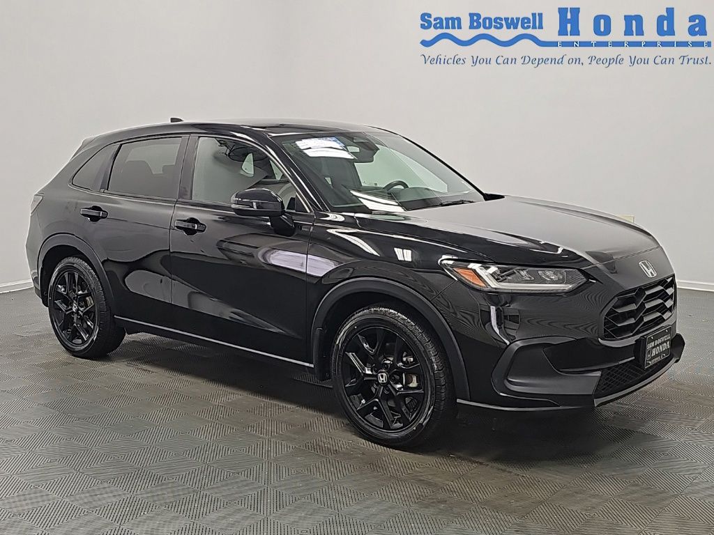Crystal Black Pearl 2025 Honda HR-V SUV / Crossover Front-Wheel Drive Continuously Variable Transmission