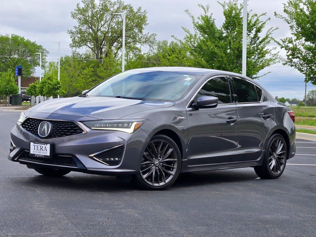 Gray (Modern Steel Metallic) 2021 Acura ILX FWD with Premium and A-SPEC Package Sedan Front-Wheel Drive 8-Speed Dual Clutch