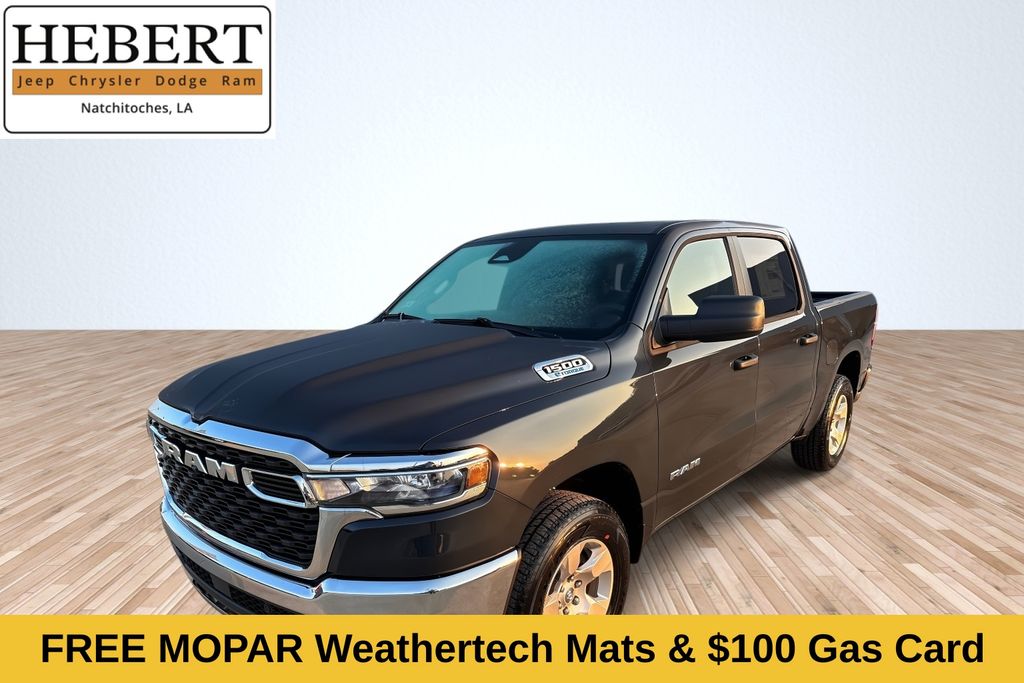 Forged Blue Metallic 2025 RAM 1500 Tradesman Crew Cab 4WD Pickup Truck Four-Wheel Drive 8-Speed Automatic