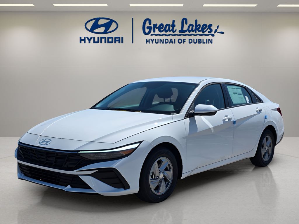 Serenity White 2026 Hyundai Elantra Sedan Front-Wheel Drive Continuously Variable Transmission