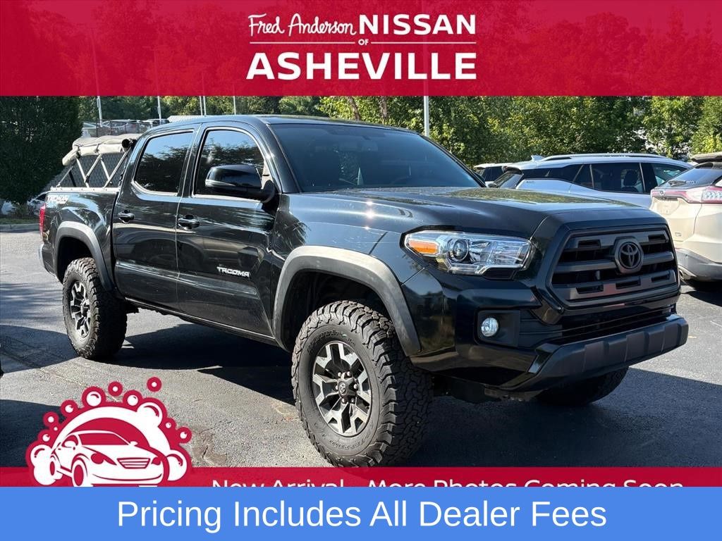 Black 2017 Toyota Tacoma Pickup Truck Four-Wheel Drive 6-Speed Manual