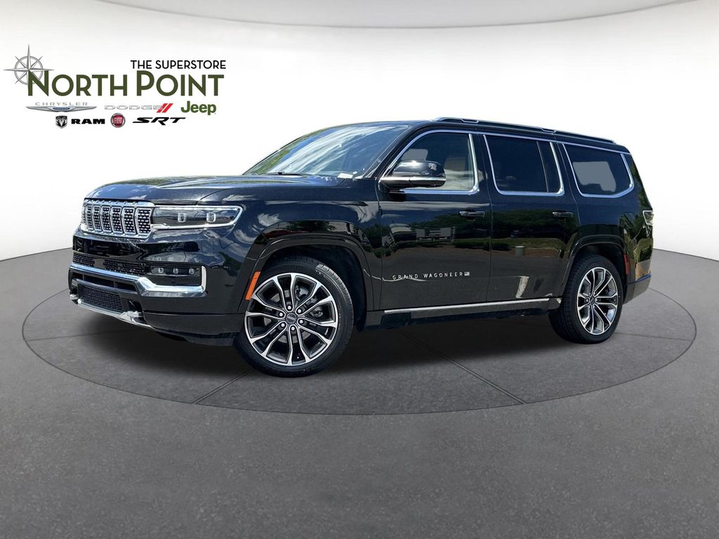 Diamond Black Crystal Pearlcoat 2024 Jeep Grand Wagoneer SUV / Crossover Four-Wheel Drive 8-Speed Automatic
