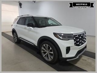White Metallic 2025 Ford Explorer SUV / Crossover All-Wheel Drive Automatic