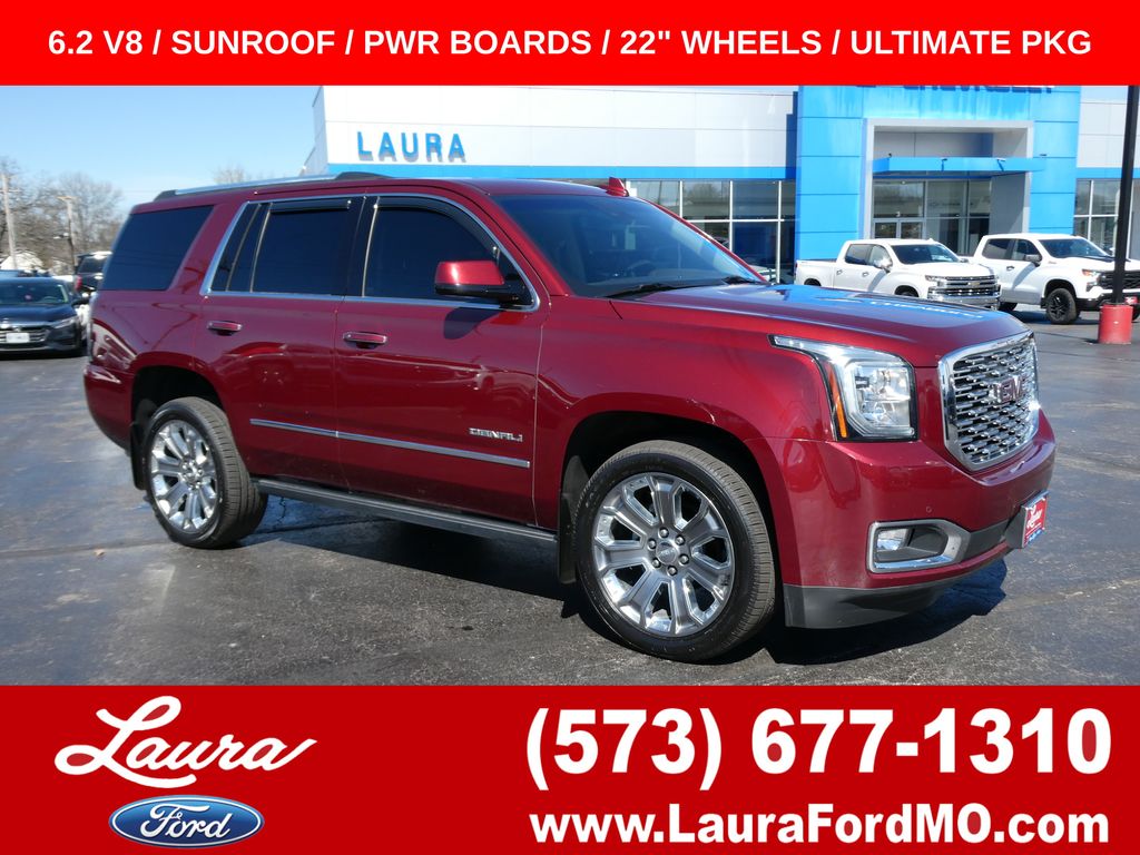 Crimson Red Tintcoat 2019 GMC Yukon Denali 4WD SUV / Crossover Four-Wheel Drive