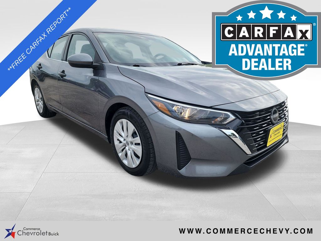 Gray (Gun Metallic) 2024 Nissan Sentra S FWD Sedan Front-Wheel Drive Continuously Variable Transmission