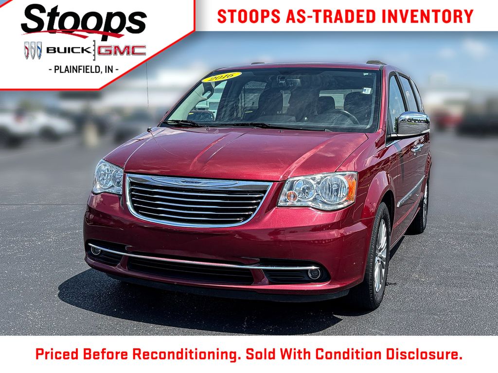 Deep Cherry Red Crystal Pearlcoat 2016 Chrysler Town & Country Minivan Front-Wheel Drive 6-Speed Automatic