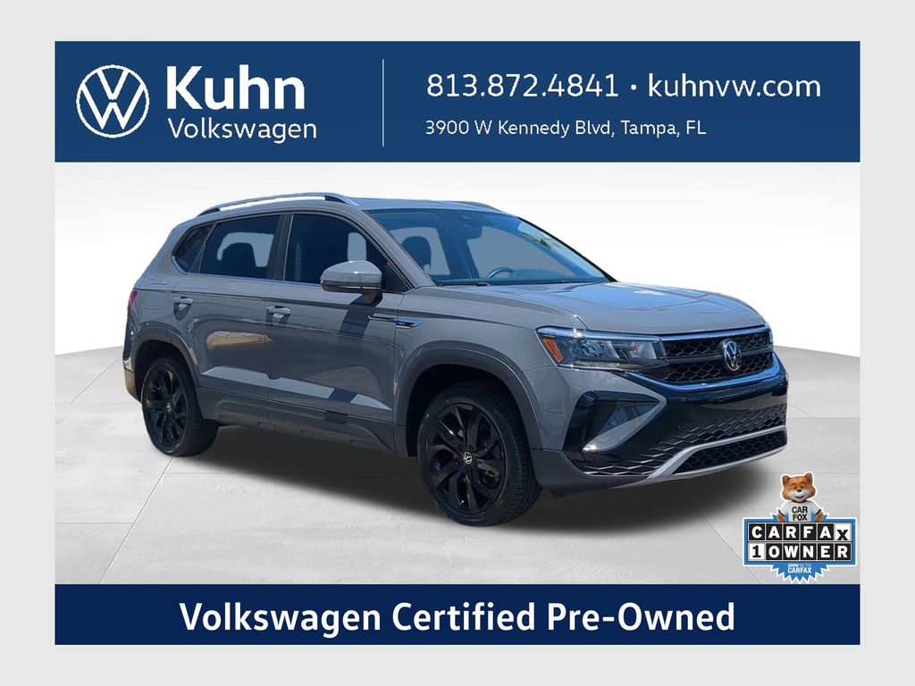 Pure Gray 2023 Volkswagen Taos SUV / Crossover Front-Wheel Drive 8-Speed Automatic