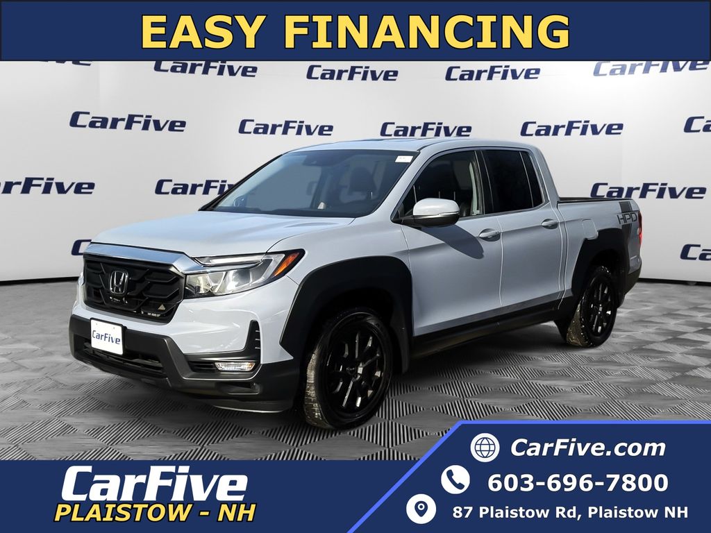 Blue 2023 Honda Ridgeline RTL AWD Pickup Truck All-Wheel Drive 9-Speed Automatic
