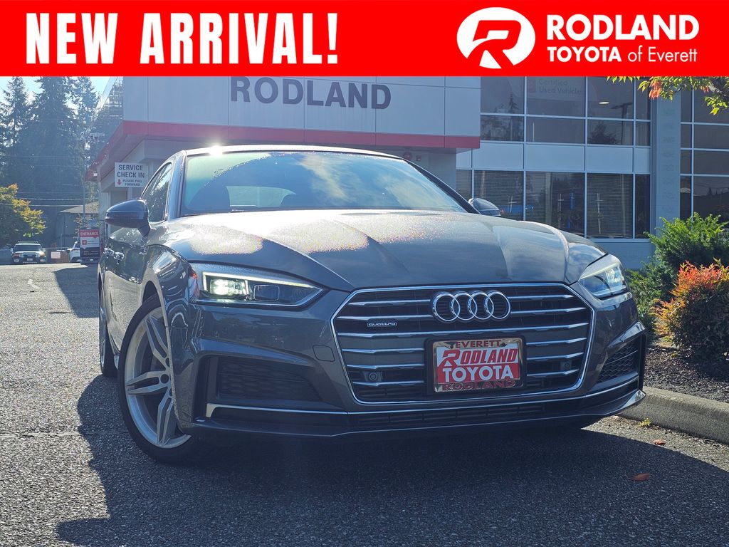 Manhattan Gray Metallic 2019 Audi A5 Sportback Sedan All-Wheel Drive 7-Speed Automatic