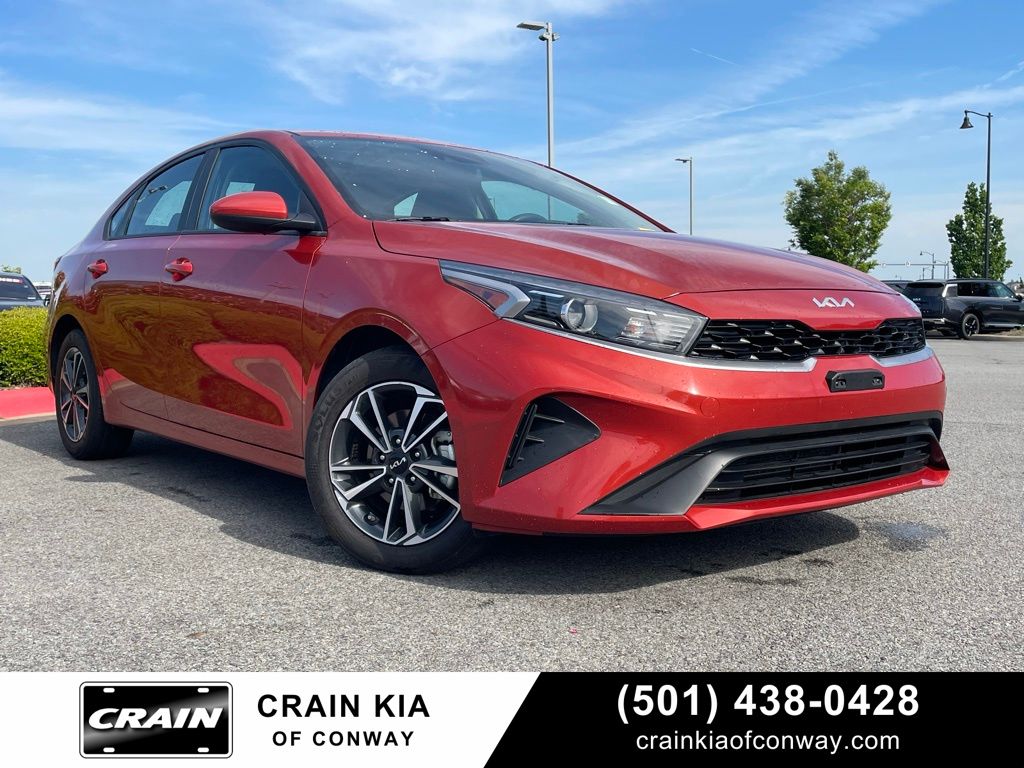 Fire Orange 2024 Kia Forte LXS FWD Sedan Front-Wheel Drive Continuously Variable Transmission