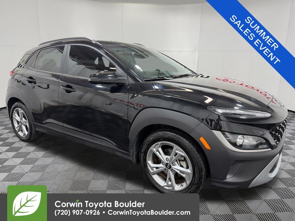 Abyss Black Pearl 2023 Hyundai Kona SUV / Crossover Front-Wheel Drive Continuously Variable Transmission