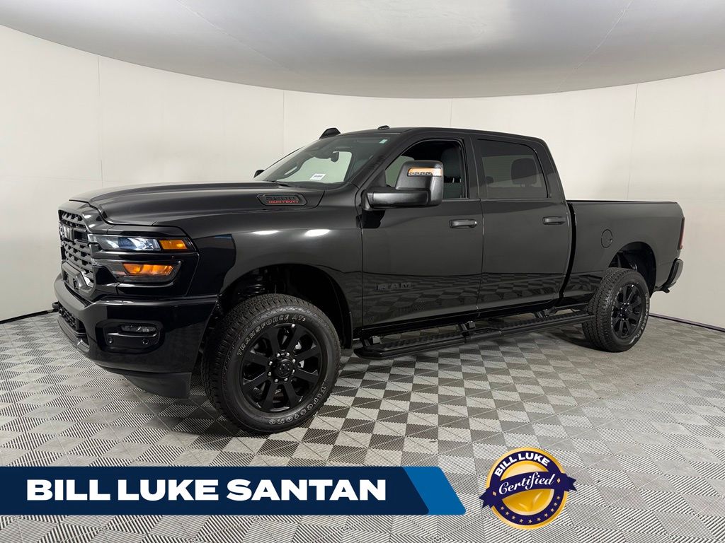 Diamond Black Crystal Pearlcoat 2025 RAM 2500 Pickup Truck Four-Wheel Drive 8-Speed Automatic