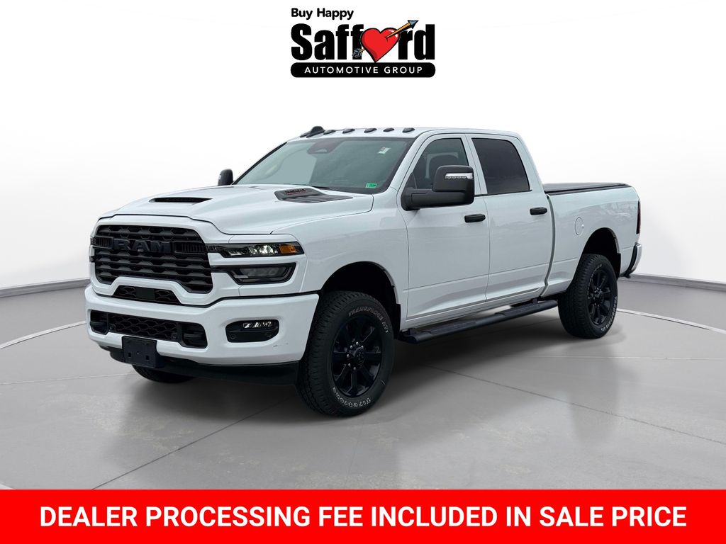 Bright White Clearcoat 2026 RAM 2500 Tradesman Crew Cab 4WD Pickup Truck Four-Wheel Drive 8-Speed Automatic