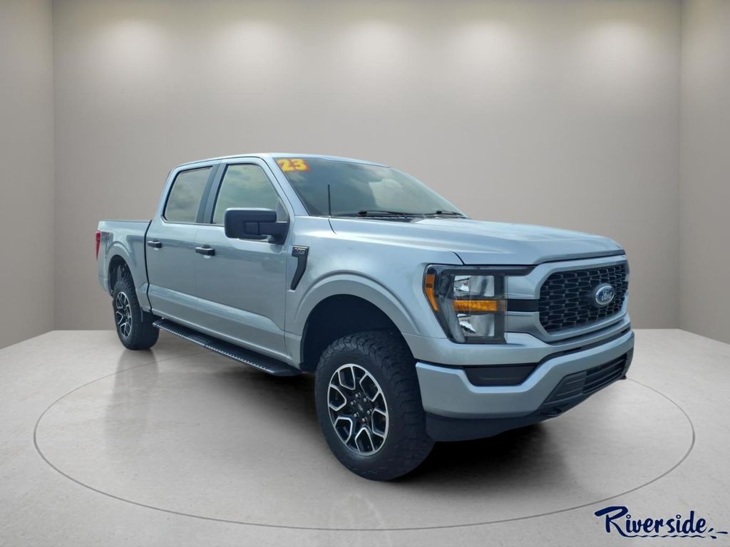 Silver Metallic 2023 Ford F-150 Pickup Truck Four-Wheel Drive Automatic