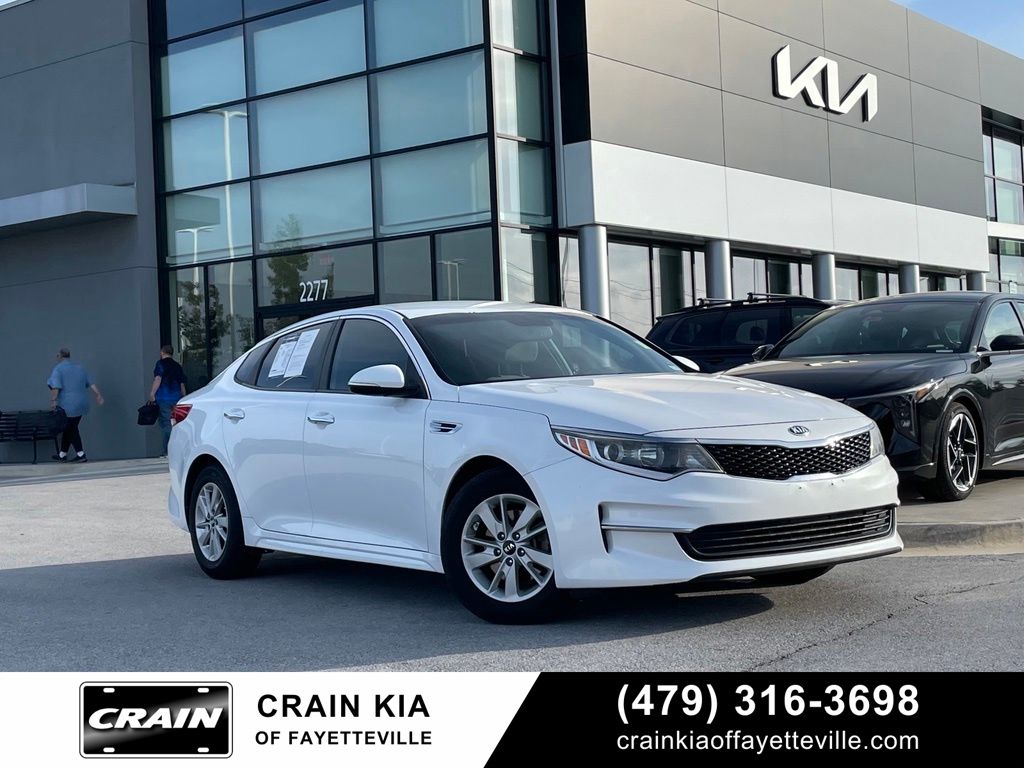 Snow White Pearl 2016 Kia Optima Sedan Front-Wheel Drive 6-Speed Automatic