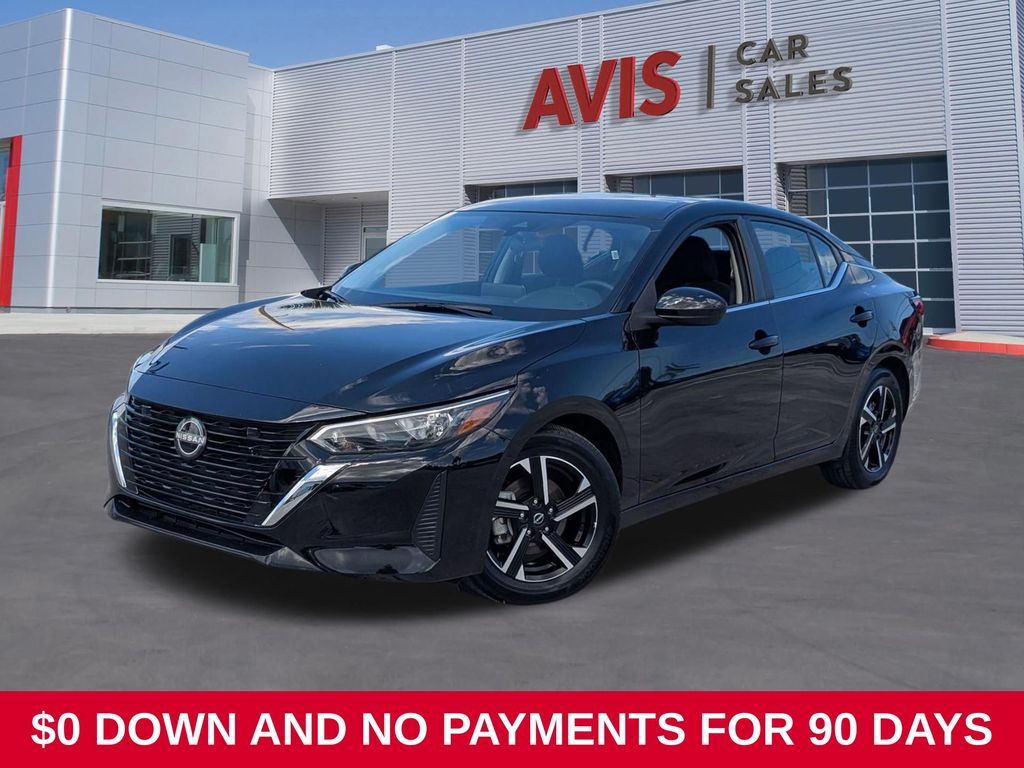 Super Black 2025 Nissan Sentra Sedan Front-Wheel Drive Continuously Variable Transmission