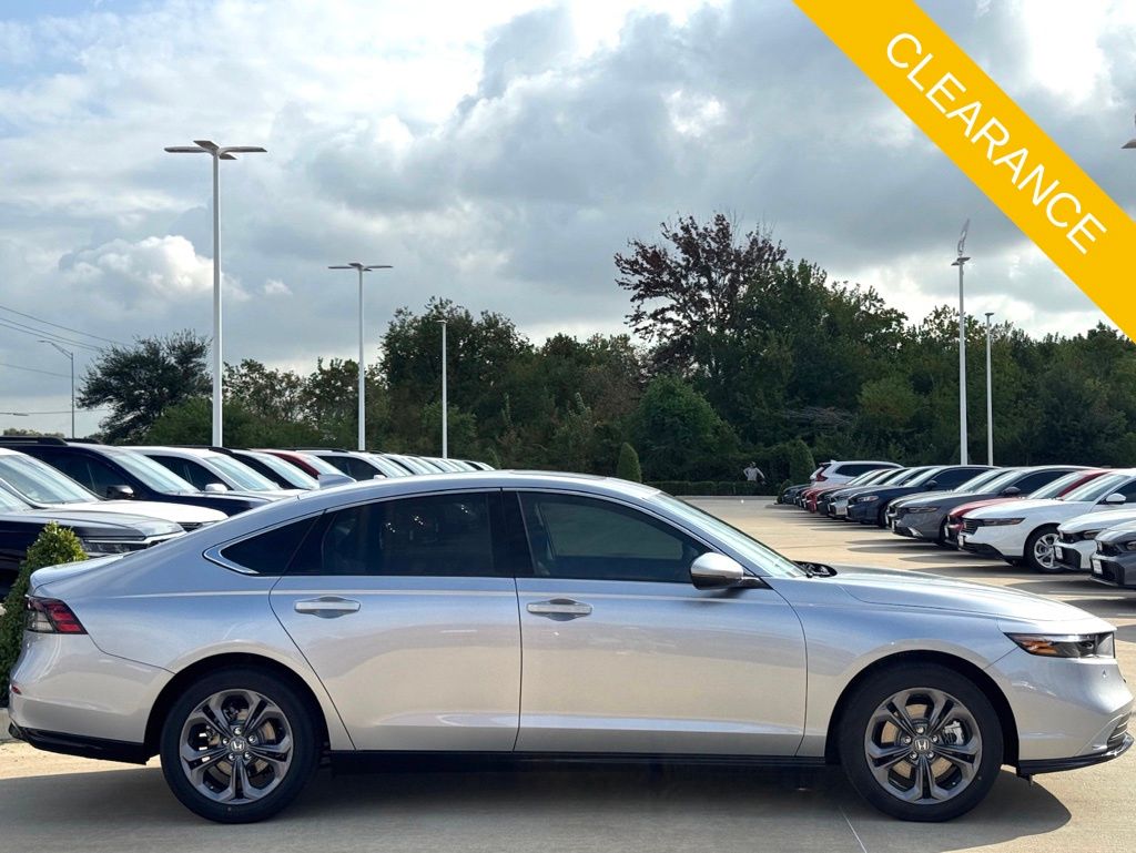 2025 Honda Accord Hybrid EX-L Silver at Classic Honda Galveston