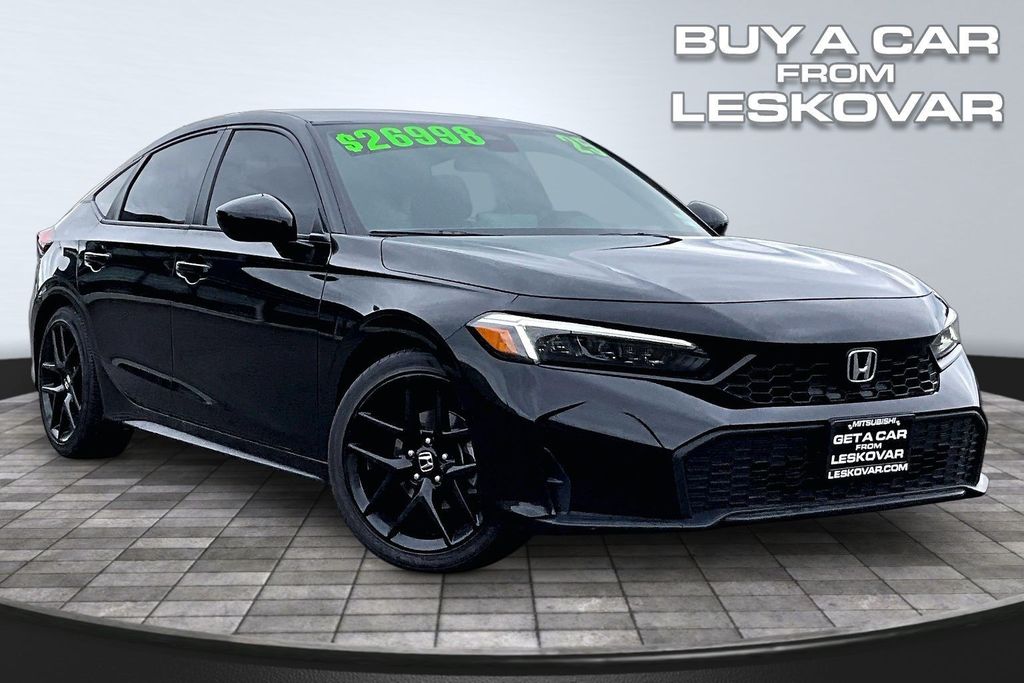Crystal Black Pearl 2025 Honda Civic Hatchback Hatchback Front-Wheel Drive Continuously Variable Transmission