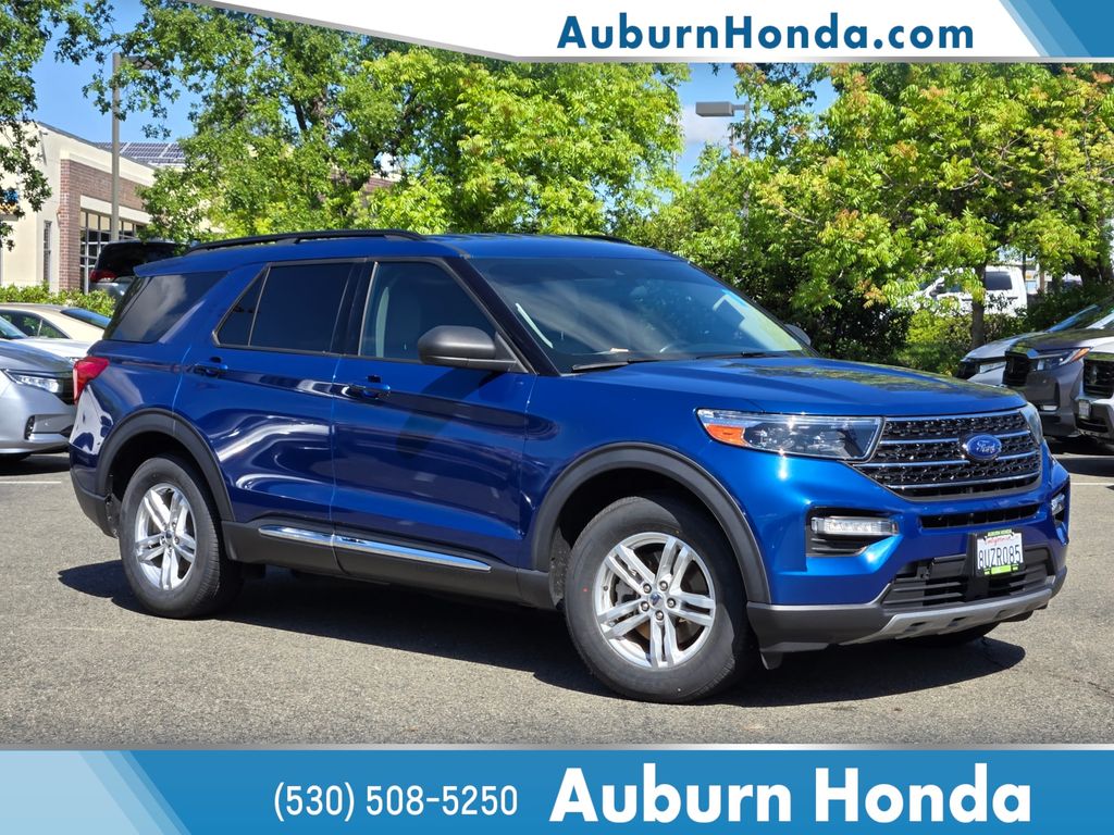 Atlas Blue Metallic 2020 Ford Explorer XLT AWD SUV / Crossover All-Wheel Drive Automatic