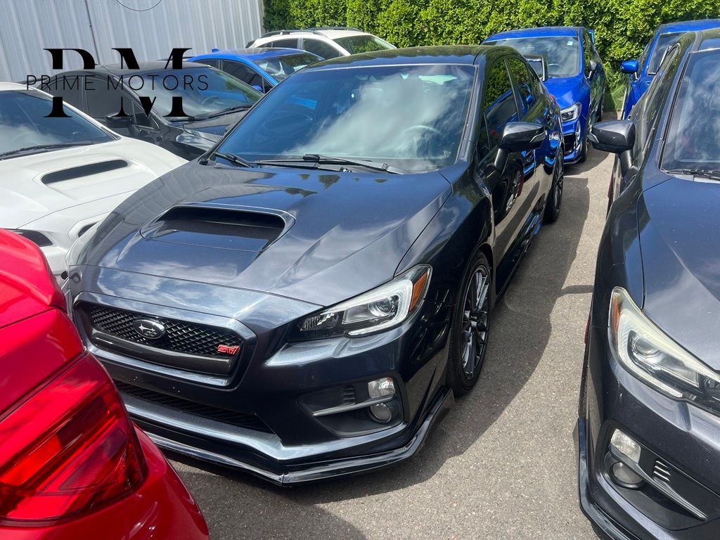 Dark Gray Metallic 2017 Subaru WRX STI Sedan All-Wheel Drive 6-Speed Manual