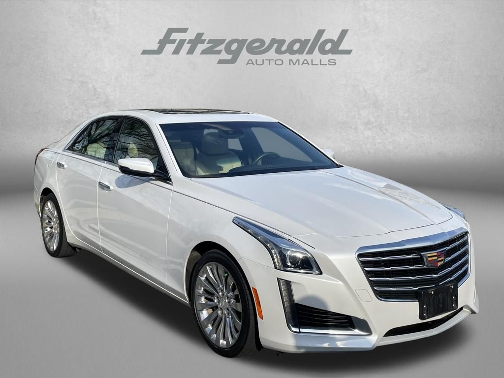 Crystal White Tricoat 2017 Cadillac CTS 3.6L Luxury AWD Sedan All-Wheel Drive 8-Speed Automatic