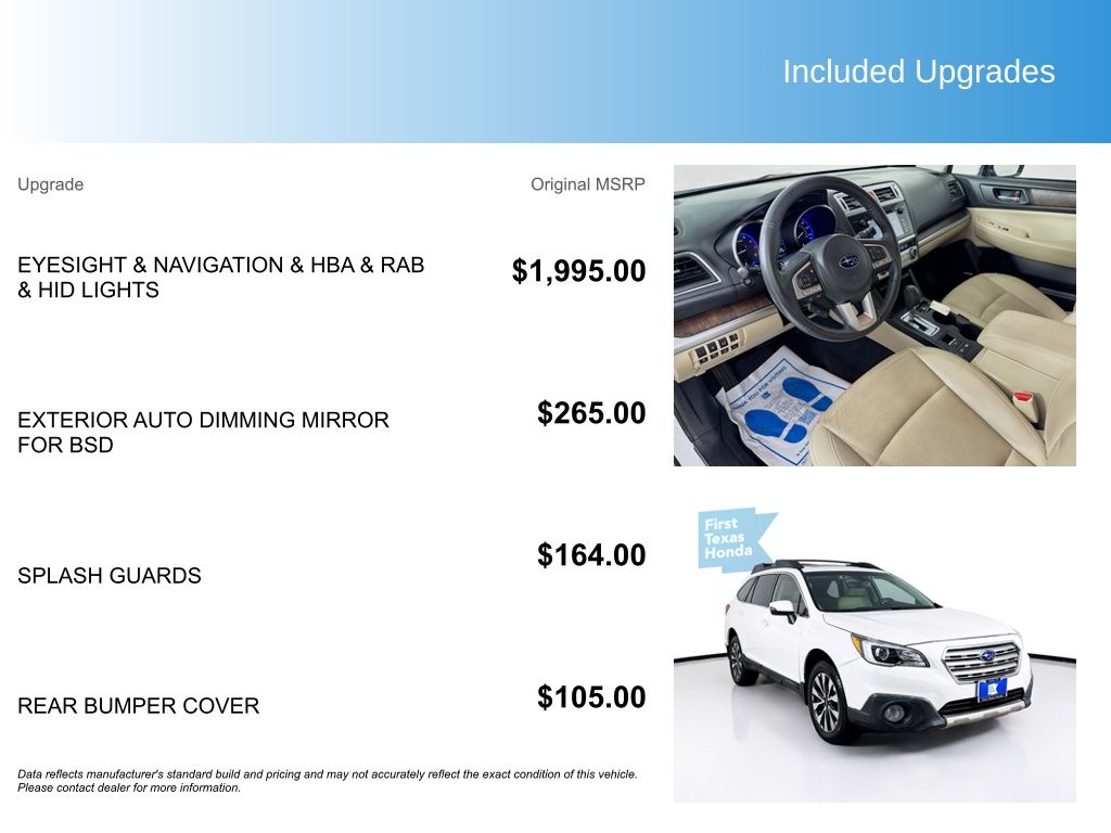 Used Car 2017 Subaru Outback  2.5i For Sale Under $12,000 In Austin, Texas