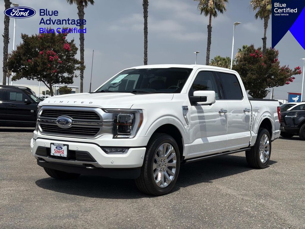 White Metallic 2022 Ford F-150 Pickup Truck Four-Wheel Drive Automatic