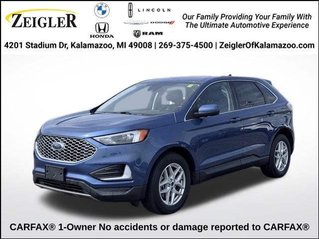 Blue Metallic 2024 Ford Edge SUV / Crossover All-Wheel Drive 8-Speed Automatic