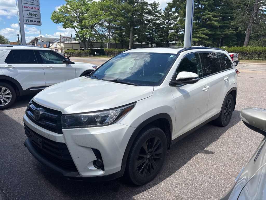 White (Blizzard Pearl) 2019 Toyota Highlander SE AWD SUV / Crossover All-Wheel Drive 8-Speed Automatic