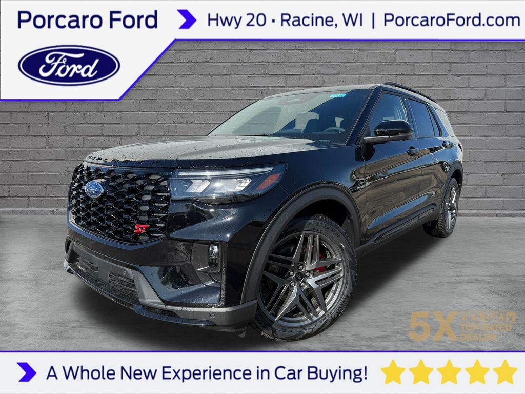 Agate Black Metallic 2026 Ford Explorer SUV / Crossover All-Wheel Drive Automatic