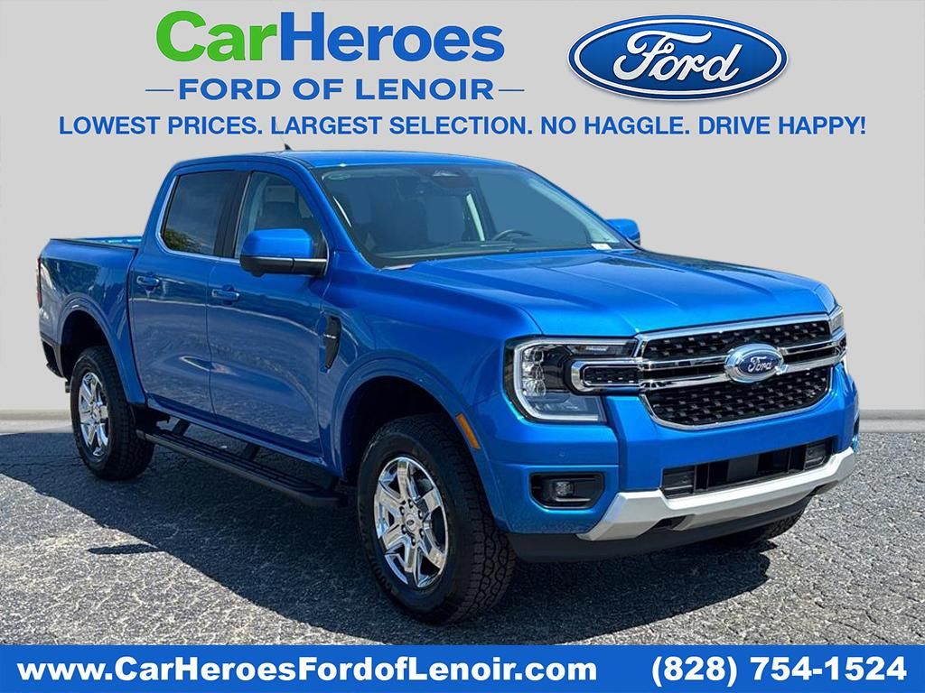 Velocity Blue Metallic 2026 Ford Ranger Lariat SuperCrew 4WD Pickup Truck Four-Wheel Drive Automatic