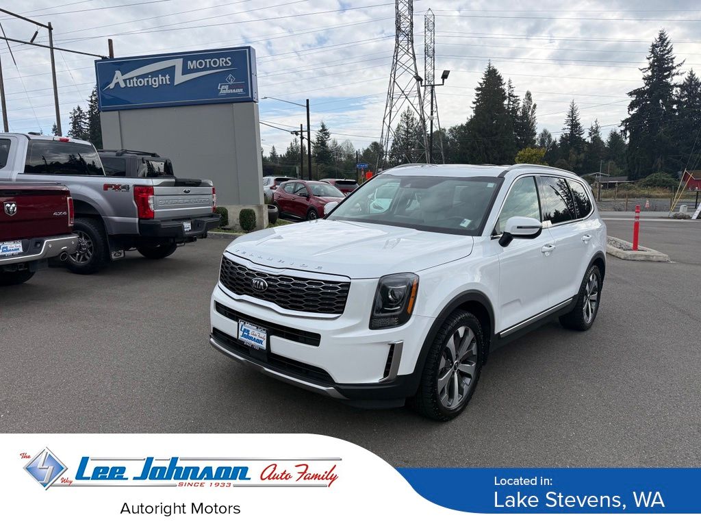 Snow White Pearl 2020 Kia Telluride SUV / Crossover All-Wheel Drive 8-Speed Automatic