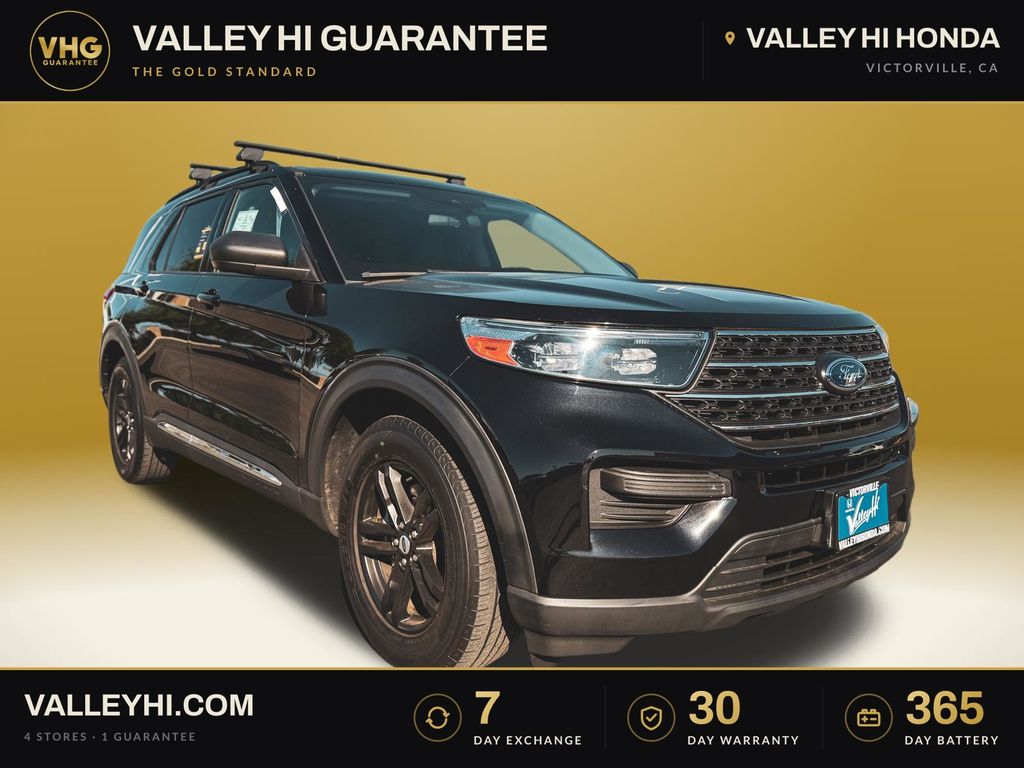 Black Metallic 2022 Ford Explorer SUV / Crossover Rear-Wheel Drive Automatic