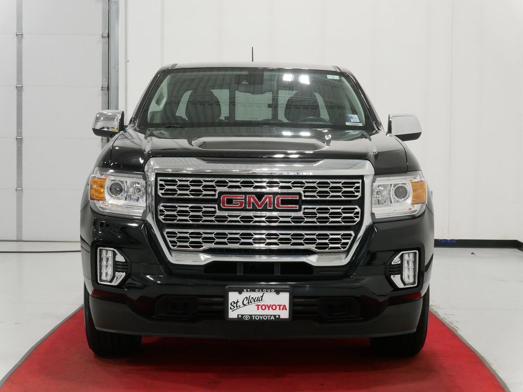Used 2021 GMC Canyon Denali with VIN 1GTG6EEN6M1216918 for sale in Waite Park, Minnesota