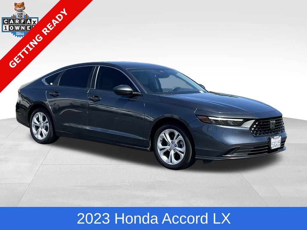 Meteorite Gray Metallic 2023 Honda Accord LX FWD Sedan Front-Wheel Drive Continuously Variable Transmission