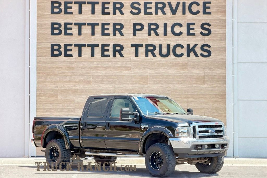 Black 2001 Ford F-250 Super Duty Pickup Truck  