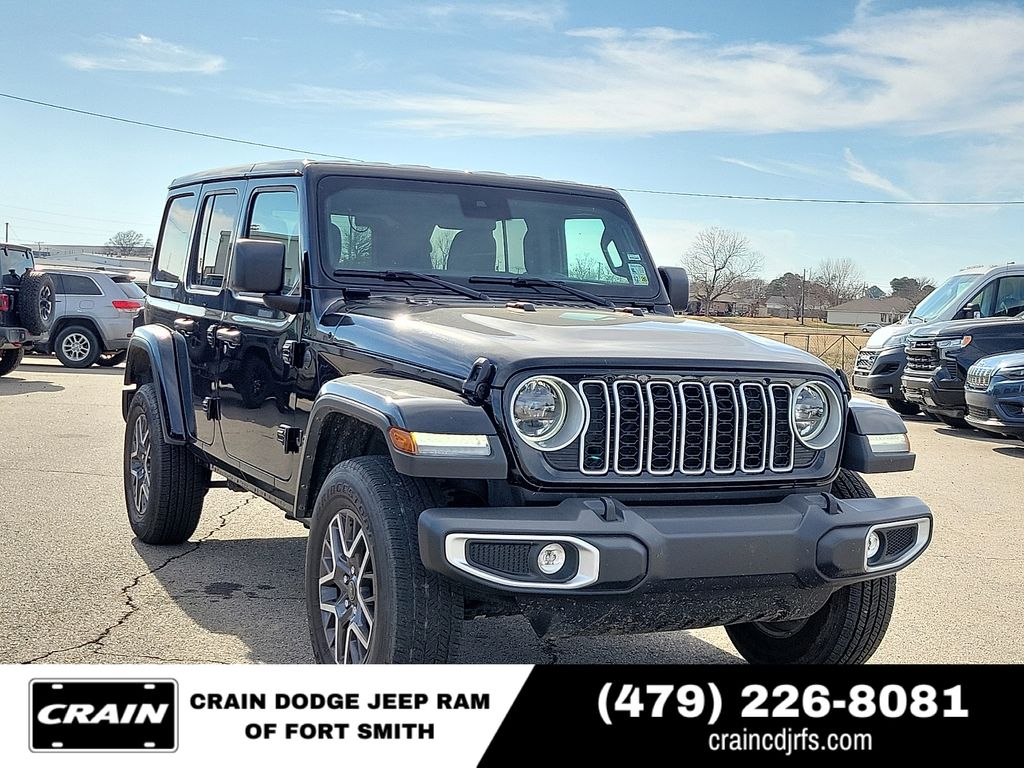 Black Clearcoat 2025 Jeep Wrangler SUV / Crossover Four-Wheel Drive 8-Speed Automatic