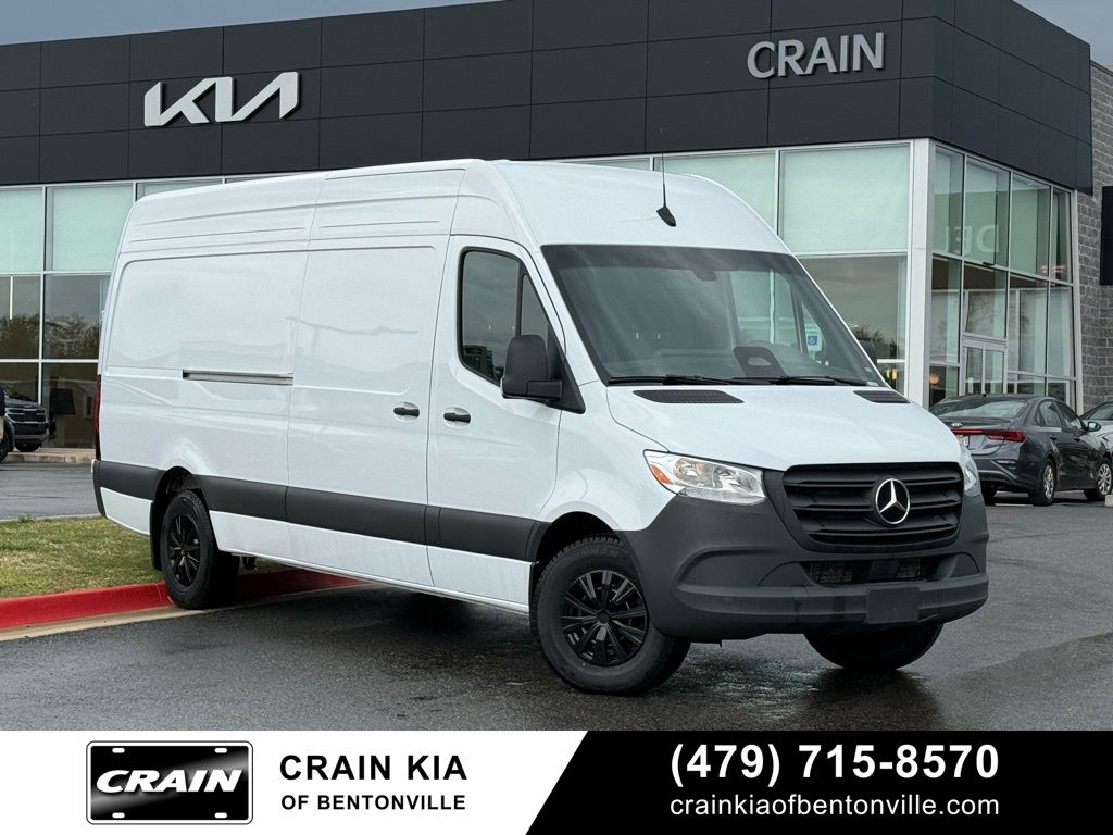 Arctic White 2025 Mercedes-Benz Sprinter Cargo 2500 170 High Roof RWD Van Rear-Wheel Drive 9-Speed Automatic