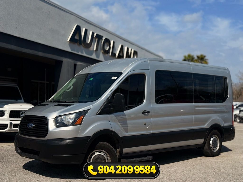 Ingot Silver 2019 Ford Transit Passenger 350 XL Medium Roof LWB RWD with Sliding Passenger-Side Door Van Rear-Wheel Drive 6-Speed Automatic Overdrive