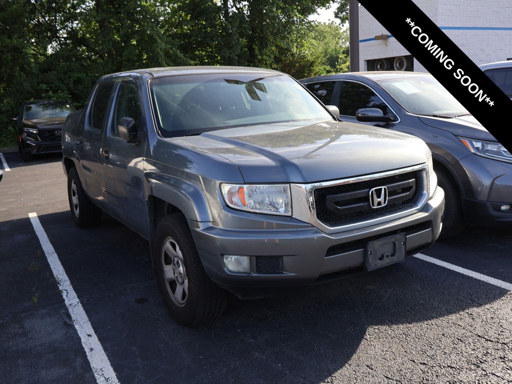 Polished Metal Metallic 2011 Honda Ridgeline Pickup Truck Four-Wheel Drive 5-Speed Automatic
