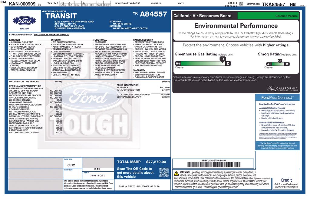2026 Ford Transit-350 Passenger Van XLT
