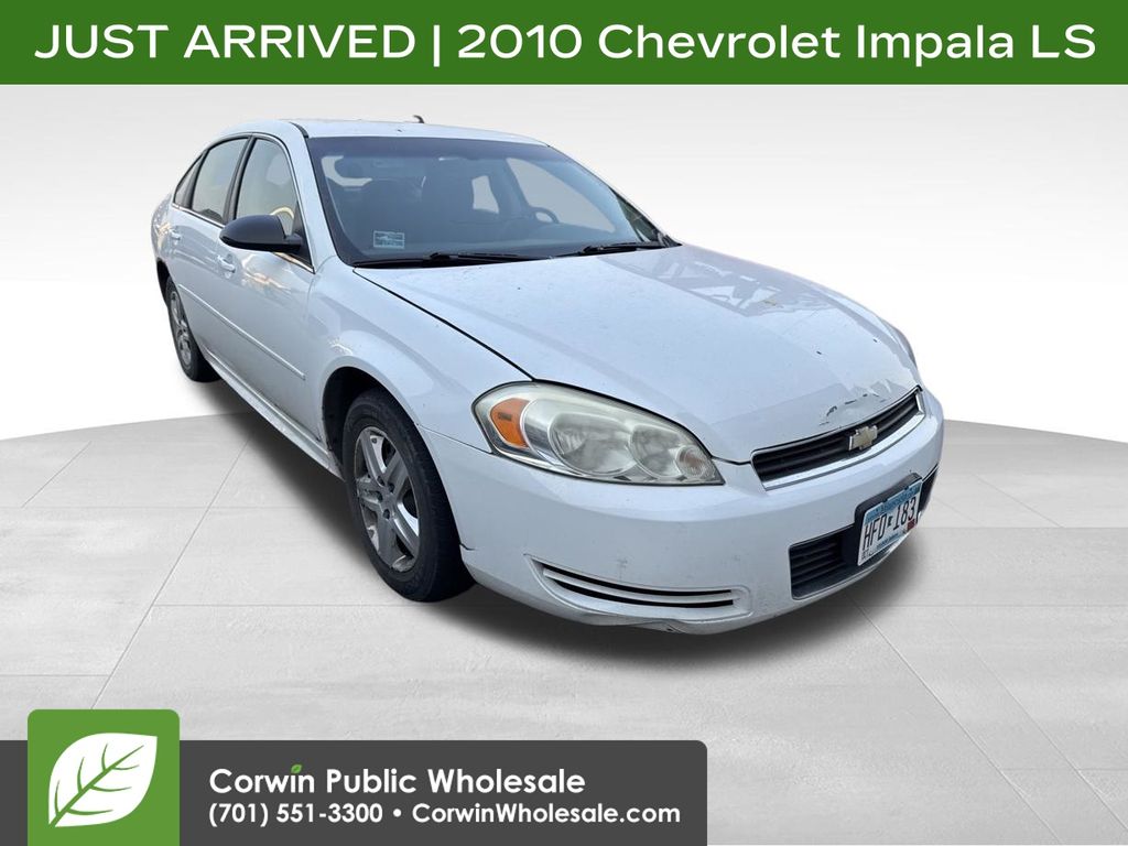 Summit White 2010 Chevrolet Impala Sedan Front-Wheel Drive 4-Speed Automatic Overdrive